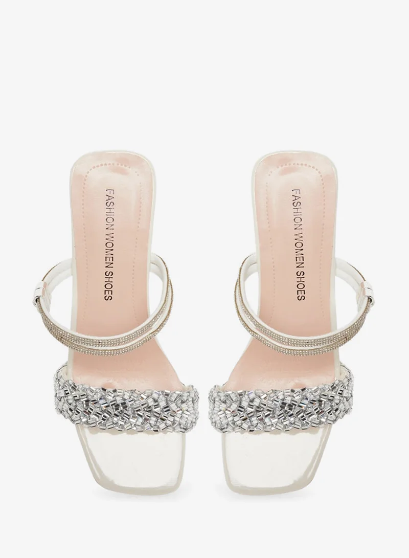 Take Two  Women Beige Embellished Sandals for Women | Best Price UAE