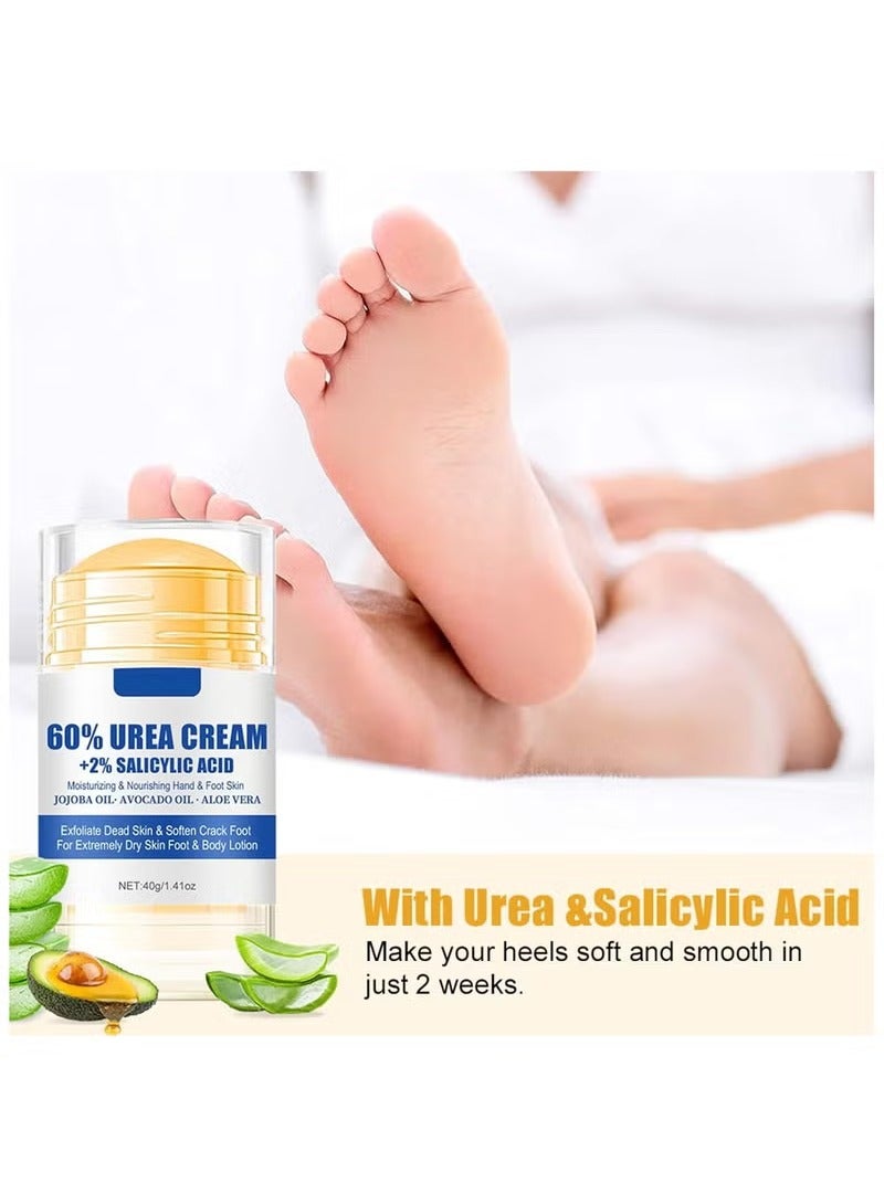 LANEMAY Foot Hands Cream for Dry Cracked Feet Knees Moisturizer Hydrates &Nourish Foot Care for Softens Exfoliates 1.41oz - Image 5