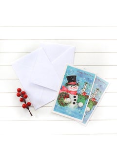 Bimotif Set of 10 Christmas postcards and envelopes, snowman  - Image 2