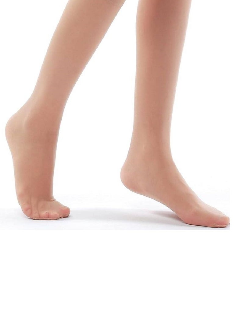 1 Pair High Quality Reinforced Toe Socks Beige One Size Fits All  - Image 5