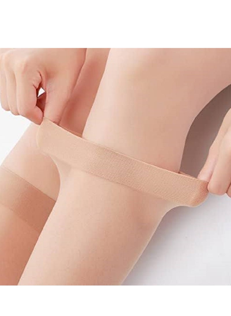 1 Pair High Quality Reinforced Toe Socks Beige One Size Fits All  - Image 4
