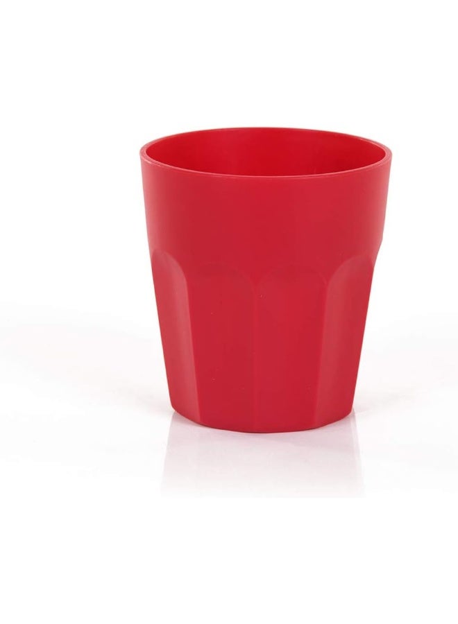 Mintra Home Unbreakable Cups, Tumblers 4pc (230ml) -RED - Image 4