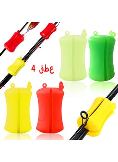 Depend 4 Pack Portable Fishing Rod Fixed Ball, Fishing Pole Binding Clip Fishing Rod Ball Skinny Tie Fishing Accessories Non-Slip Stretchy Rod Tie Fixing Pole Wrap Fishing Tackle Tie Accessories  - Image 1