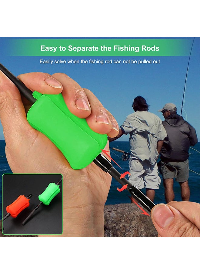 Depend 4 Pack Portable Fishing Rod Fixed Ball, Fishing Pole Binding Clip Fishing Rod Ball Skinny Tie Fishing Accessories Non-Slip Stretchy Rod Tie Fixing Pole Wrap Fishing Tackle Tie Accessories  - Image 5