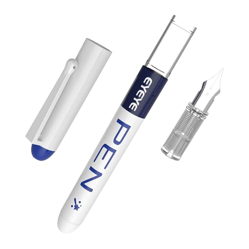 EYEYE Fountain Pens for Writing, 8 Pack Assorted Colors Fine Point Disposable Fountain Pens Stainless Steel Nib, Smooth Writing for Journaling, Drafting, Sketching, Doodling & Gifts - Image 4