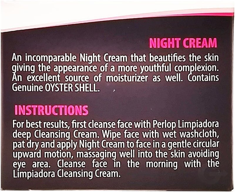 Perlop Cosmetics Concha Nacar Night Repair Cream - Image 2