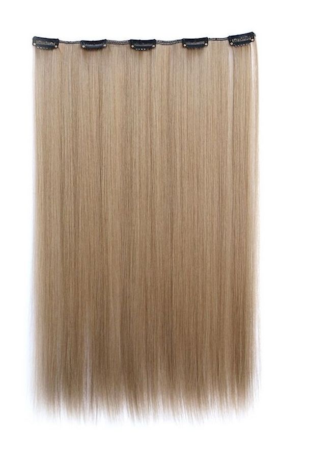 NIBEMINENT Synthetic Hair Extention Brown