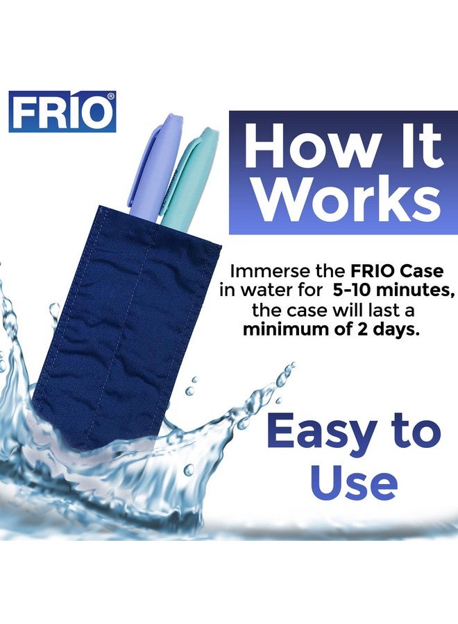 FRIO ® Duo: Insulin Cooling Travel Wallet (Blue) for Diabetics Made in United Kingdom - No icepacks, Ever Again! - Image 5