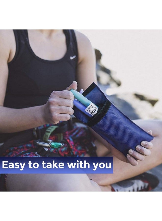 FRIO ® Duo: Insulin Cooling Travel Wallet (Blue) for Diabetics Made in United Kingdom - No icepacks, Ever Again! - Image 4