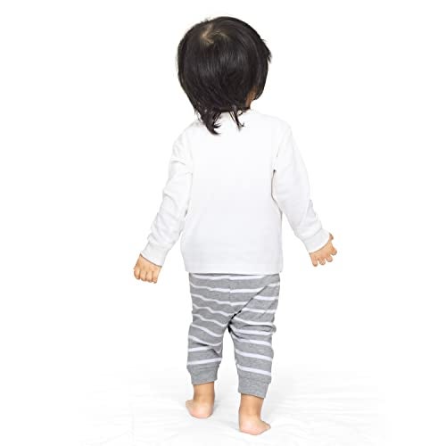 ARIEL Cotton Clothing Sets For Boys & Girls - Unisex Clothing Sets Full Sleeve Printed T-Shirt & Pant -Size(18-24 Months) -Style(White-Frog) - Image 5