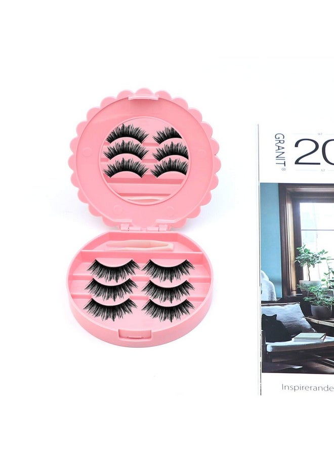 AUEAR - AUEAR, 2 Pack of Bow Eyelashes Case Plastic Eyelashes Case Pink Storage Eyelashes Box for Travel Women and Girls - Image 1