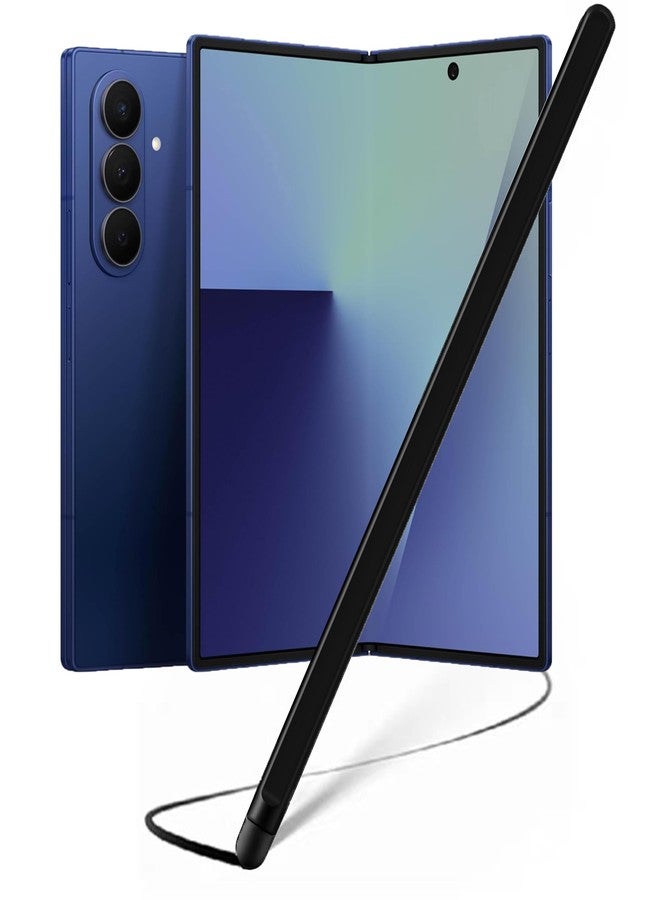 NINKI Pen for Samsung Galaxy Z Fold 7 Stylus (Support Both Internal External Screen), Slim Metal Alloy Fold7 SPen Replacement for Galaxy Z Fold 7 6 5 Phone Touch Screen S Pen Fold Edition - Black - Image 1