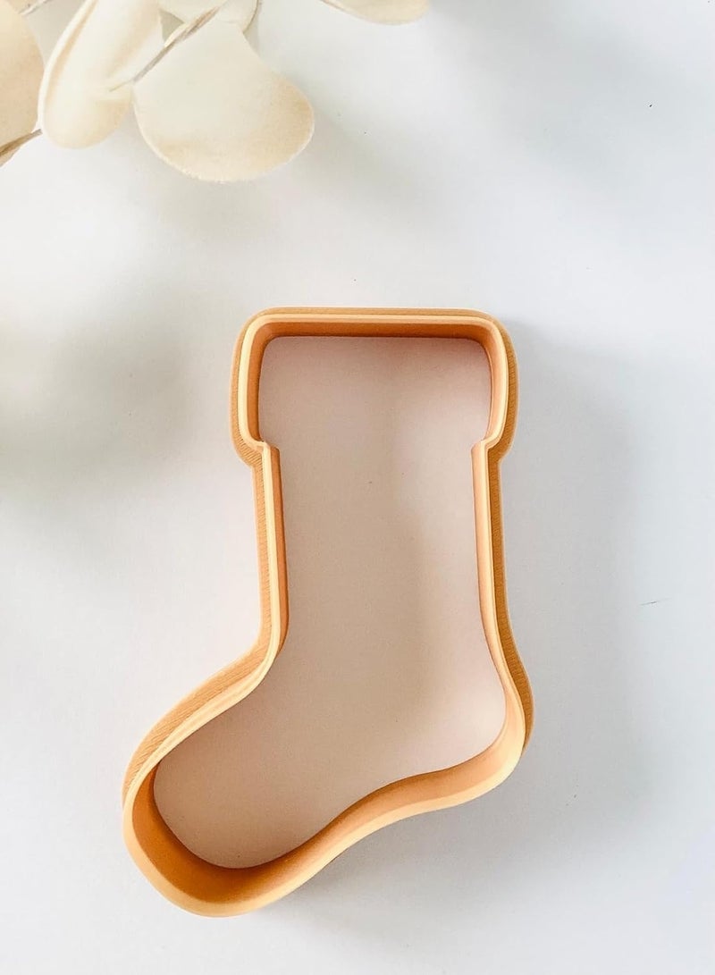 EROTNGO Stocking Cookie Cutter for Christmas Baking Clay Crafts and Festive Fondant Designs Large Holiday Stocking Shaped Polymer Clay Cutter for Cookies Ornaments Cake Decoration and DIY - Image 3
