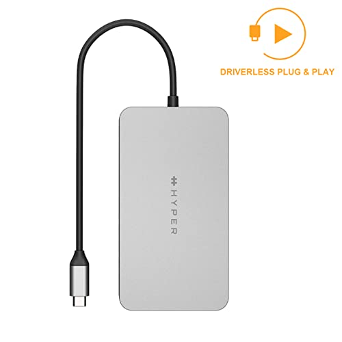 HyperDrive M1 M2 MacBook Pro USB C Hub - 10-in-1 USB Hub Dual 4K HDMI, Ethernet, USB-A, USB C Adapter - Image 4