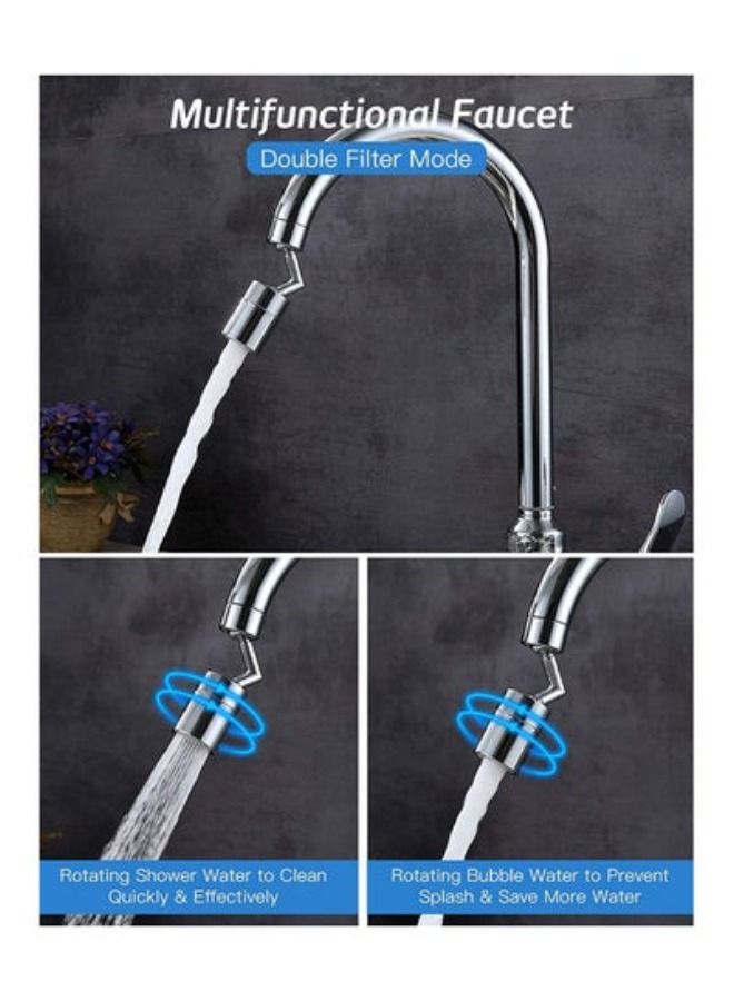 Universal Splash Filter Faucet 720°Rotatable Kitchen Faucet Anti-Splash 4-Layer Filter Oxygen-Enriched Foam Leakproof Faucet - Image 3