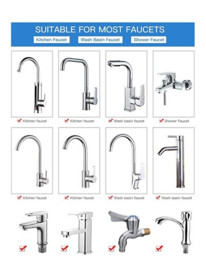 Universal Splash Filter Faucet 720°Rotatable Kitchen Faucet Anti-Splash 4-Layer Filter Oxygen-Enriched Foam Leakproof Faucet - Image 5