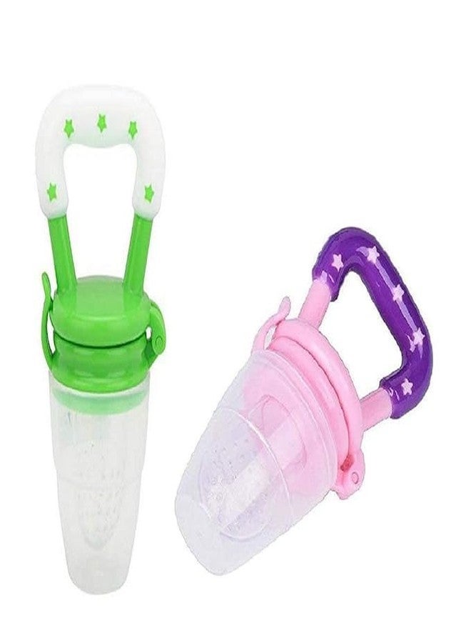 ProKart Baby Finger Toothbrush for Training Teething - Infant & Toddles & Lids Teeth Brush Soft Babies Toothbrushes Oral Cleaning | Silicone Teether Soft & Safe Gum Relief Toy (Baby Nibbler- Pink/Green)