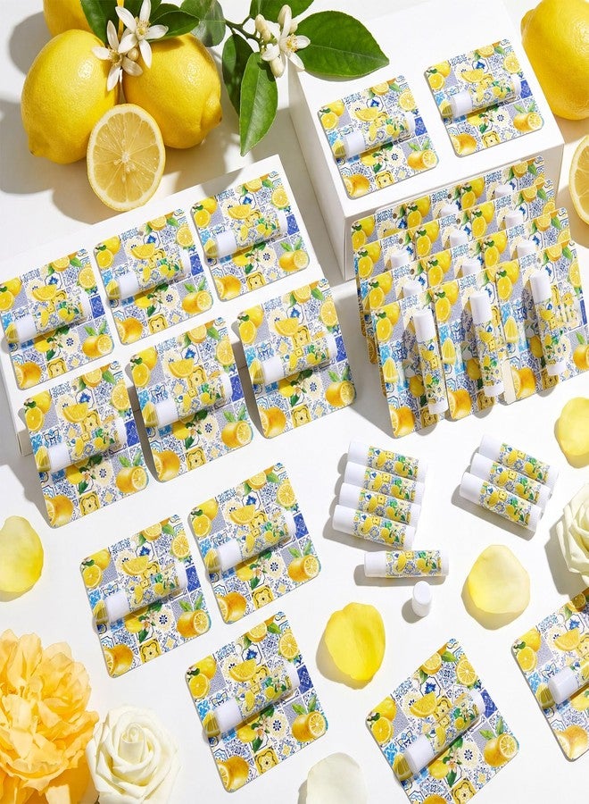 Heigble 24 Pcs Italian Lemon Lip Balm Bulk Summer Lemon Party Favors Gifts - Image 4