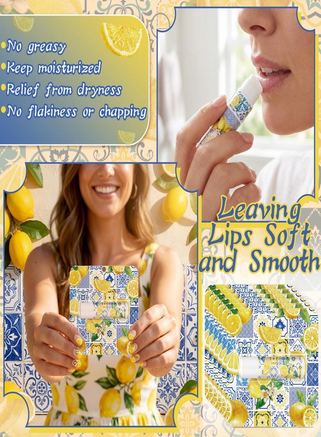 Heigble 24 Pcs Italian Lemon Lip Balm Bulk Summer Lemon Party Favors Gifts - Image 5