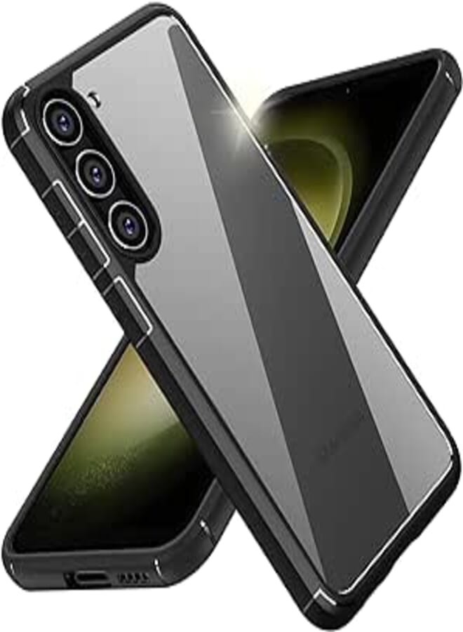 جراب شفاف من INFOSUN S23+ Plus لهاتف Samsung Galaxy S23 + Plus، جراب رفيع للغاية من السيليكون الناعم المقاوم للصدمات، جراب واقٍ شفاف بظهر صلب، جرابات مضادة للاصفرار لهاتف S23 + Plus مقاس 6.6 بوصة