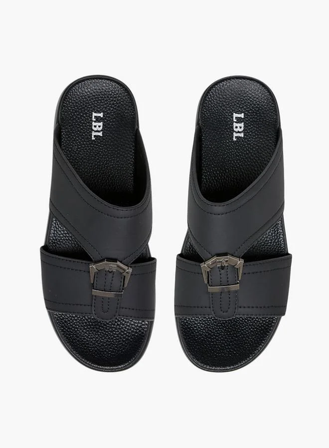 ال بي ال من شو اكسبرس صنادل رجالية مريحة سهلة الارتداء بتفاصيل إبزيم