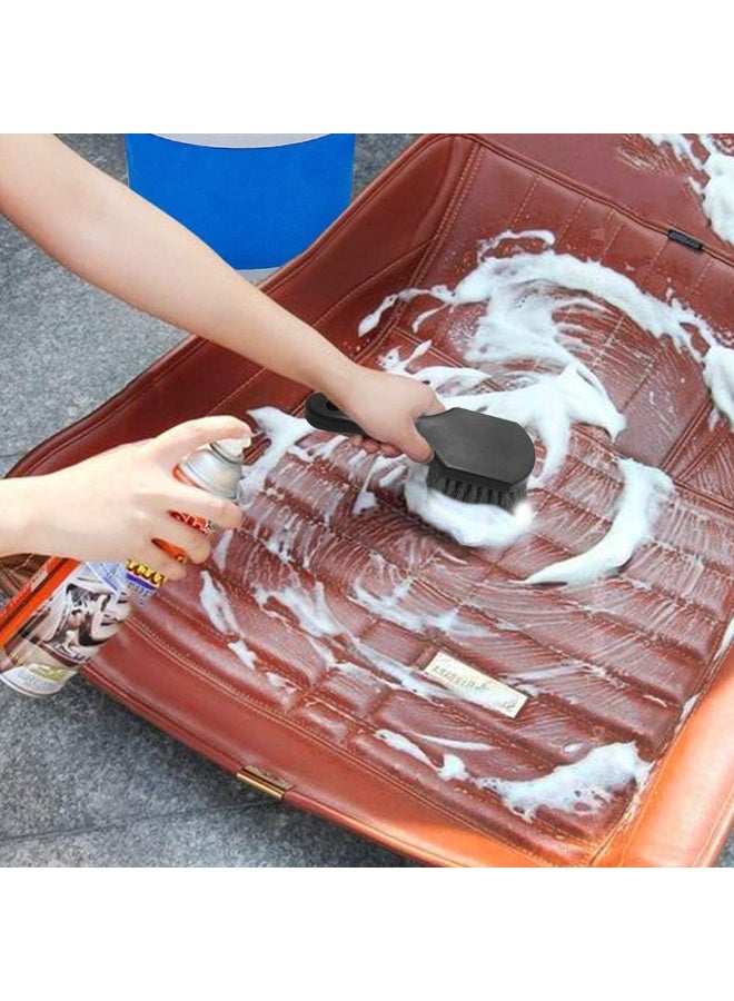 2 مجموعة فرشاة عجلة وطوق لتنظيف السيارة، فرشاة عجلة للتنظيف، فرشاة تنظيف عجلات السيارات، فرشاة شعرية لتنظيف الأدوات - Image 5