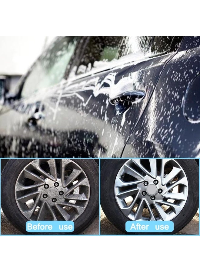 2 مجموعة فرشاة عجلة وطوق لتنظيف السيارة، فرشاة عجلة للتنظيف، فرشاة تنظيف عجلات السيارات، فرشاة شعرية لتنظيف الأدوات - Image 4