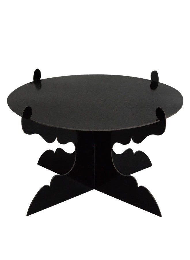 Bobobag 12 inch Cardboard Cupcake Stands & Cake Stands for Party (Black, One) - Image 1