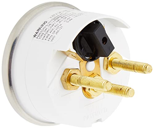 Faria - 3003.3544 13801 Chesapeake Stainless Steel Fuel Level Gauge (E-1/2-F) - 2", White - Image 3