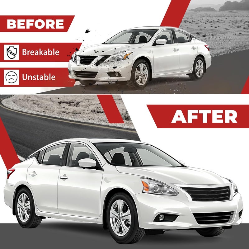 HECASA Front Bumper Grill Upper Grille for 2013-2015 Nissan Altima Sedan - Replacement for 623103TA0A NI1200250 - Image 5