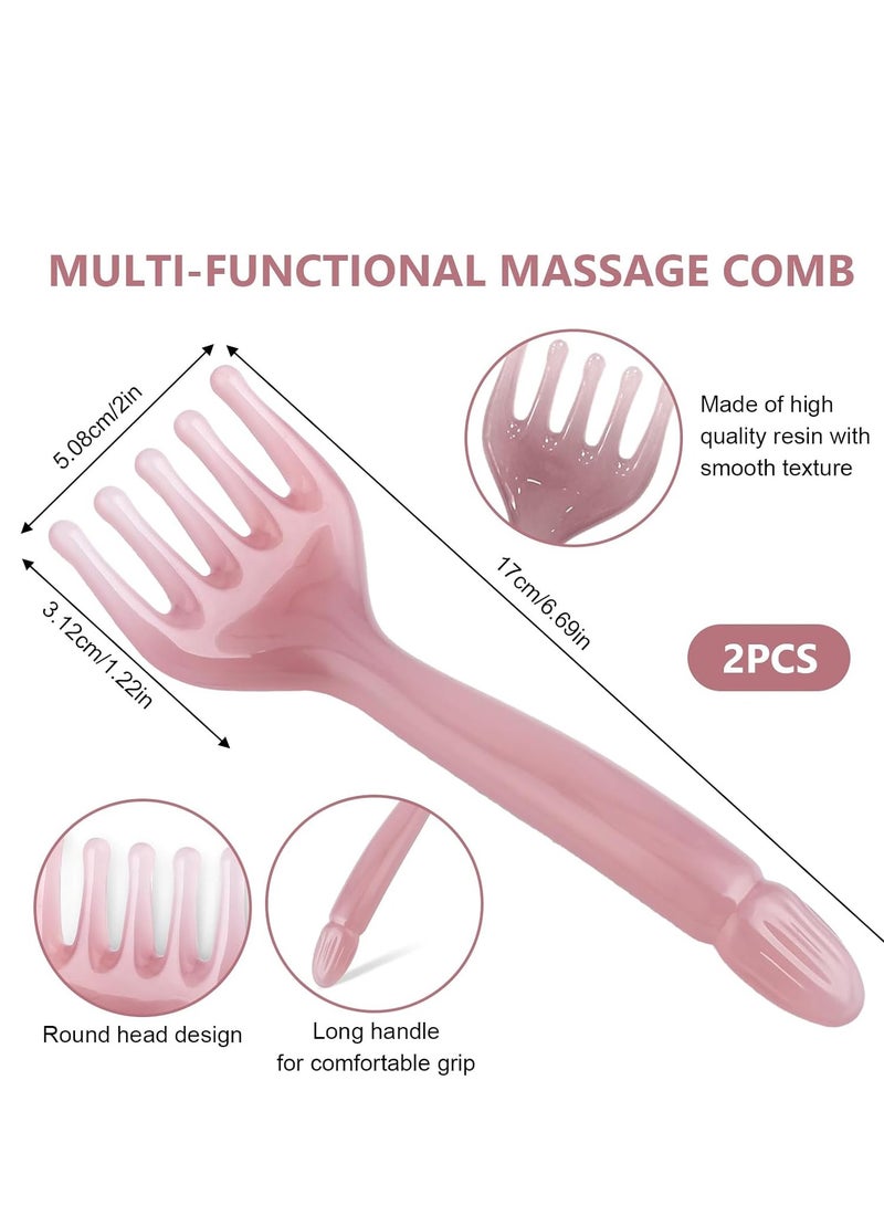 general Head Massager Scalp Massage Tool,Scalp Massage Comb,Five Claw Scalp Rake Gua Sha Tool,Portable Handheld Resin Relax Massage Tool for Soothing Head Neck Lymph for Father's Day Mother's Day Gifts - Image 2