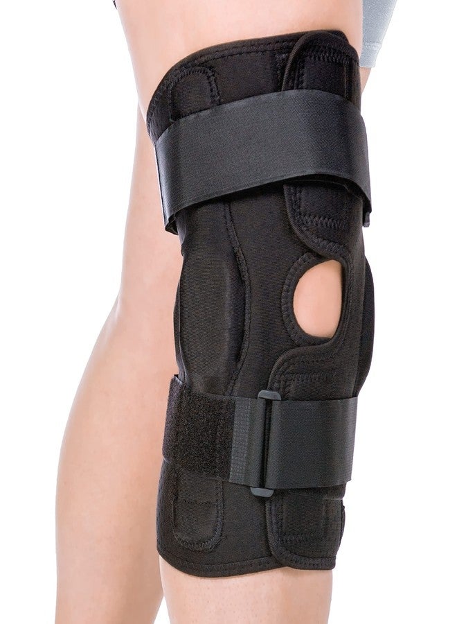 BraceAbility Torn Meniscus ROM Knee Brace - Hinged Post Surgery Support with Flexion Extension Control for Hyperextension and Locking Treatment, Ligament PCL or ACL Tears, Osteoarthritis Relief (XL) - Image 1