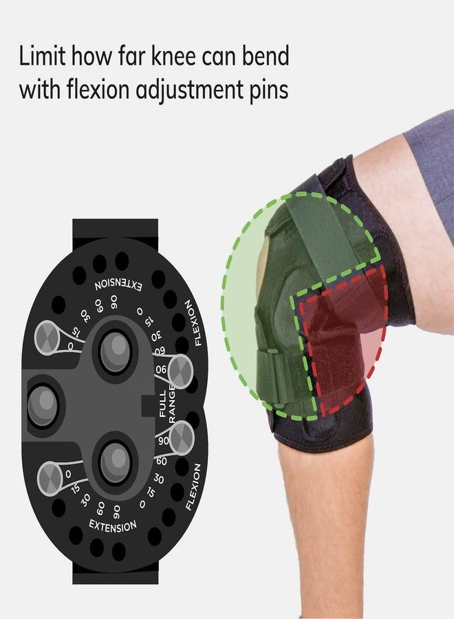 BraceAbility Torn Meniscus ROM Knee Brace - Hinged Post Surgery Support with Flexion Extension Control for Hyperextension and Locking Treatment, Ligament PCL or ACL Tears, Osteoarthritis Relief (XL) - Image 3