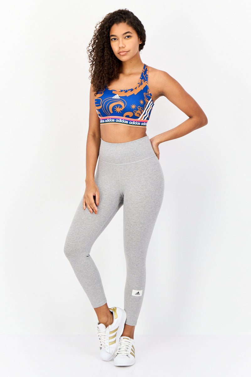 Adidas Adidas x Farm Rio Women Brand Logo Padded Sports Bra, Multicolor  - Image 4