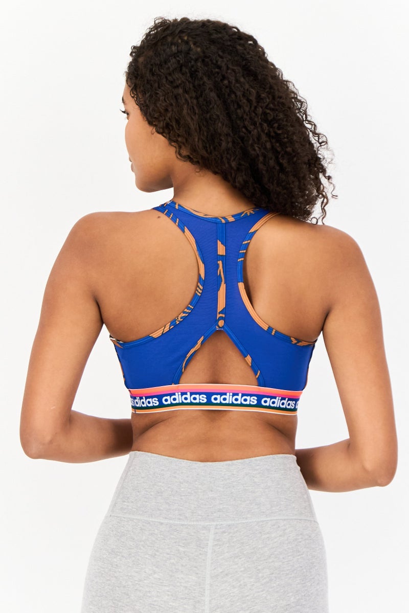 Adidas Adidas x Farm Rio Women Brand Logo Padded Sports Bra, Multicolor  - Image 2