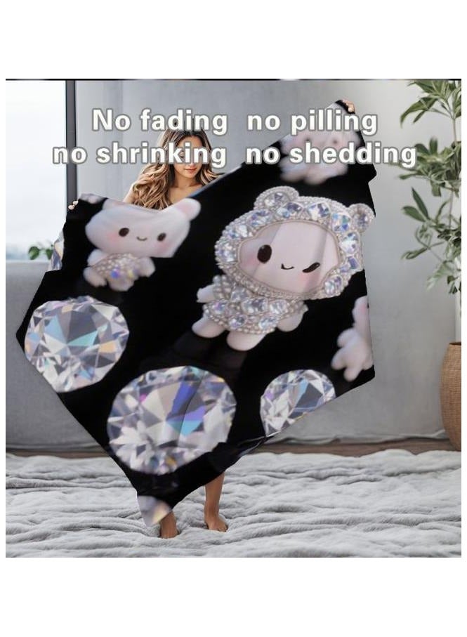 general Flannel thin blanket (warm and comfortable, suitable for sleep, gaming, dust removal and sandproof) 150cm*200cm - 261 - Image 1