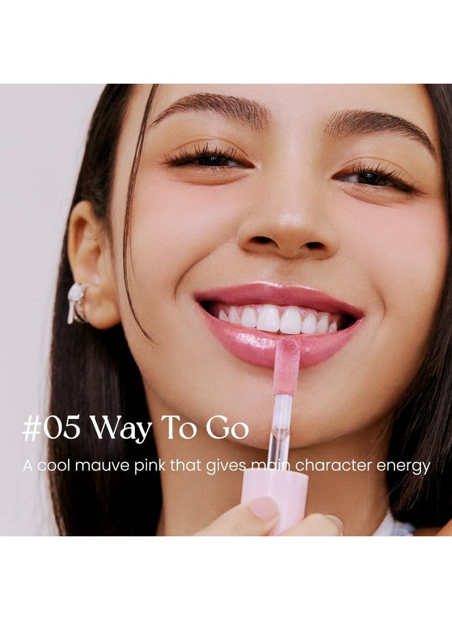 Peripera - Ink Glasting Lip Gloss ; Non Sticky High Shine 4Xl Wand For Easy Application Comfortable Plumping Fuller Looking Lips Moisturizing Long Lasting Vegan (005 Way To Go) - Image 1