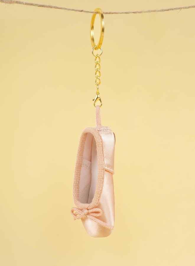 Daydance ميدالية مفاتيح على شكل حذاء باليه وردي اللون من Daydance للبنات والسيدات، مثالية لتزيين حقائب الظهر وحقائب الرقص. - Image 3