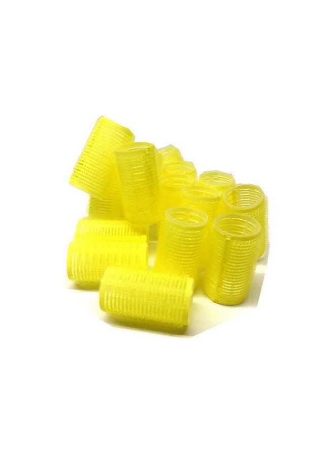 ذي يو إم 24 مجموعة من 16 بكرة شعر ذاتية الإمساك متوسطة الحجم لتصفيف الشعر في الصالونات الاحترافية - Image 1