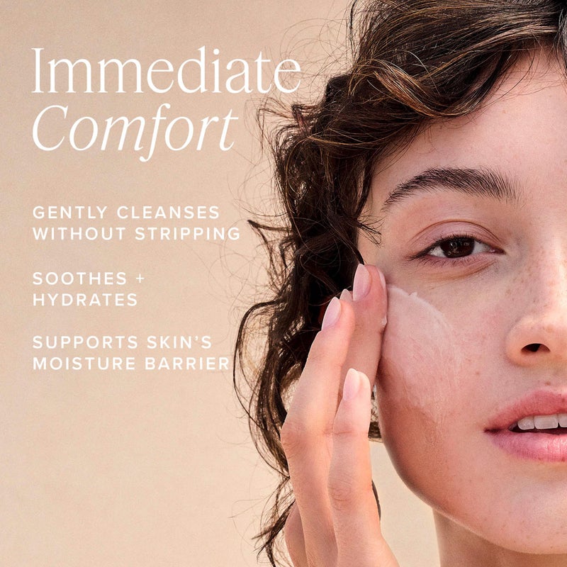 Farmacy Gentle Creamy Face Cleanser - Hydrating Facial Cleanser to Nourish & Help Remove Makeup & Impurities - Enriched with Aloe & Moringa Oil to Soothe, Purify & Refresh Skin (50ml) - Image 2