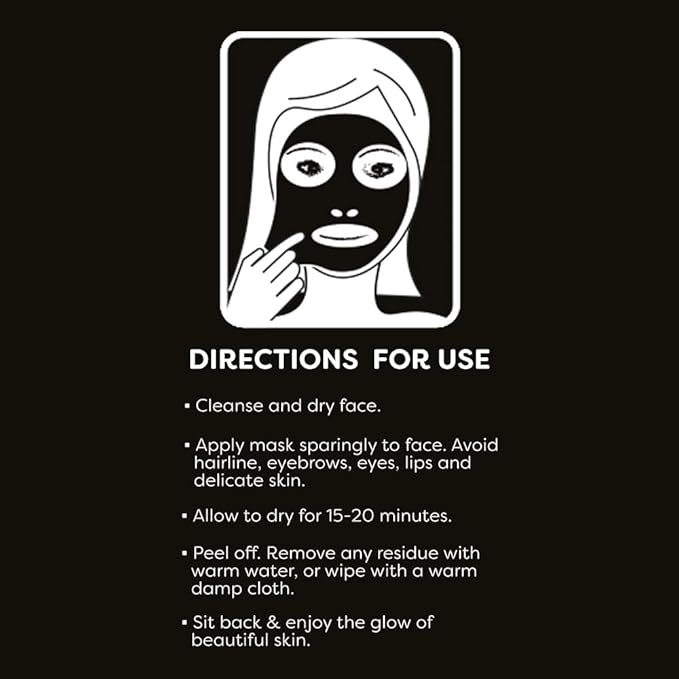 PORE Blackhead peel off face mask with Activated Bamboo Charcoal to Remove Blackheads Impurities for Men and Women Purifying deep cleansing and suitable for all skin types 80ml Tube - Image 3