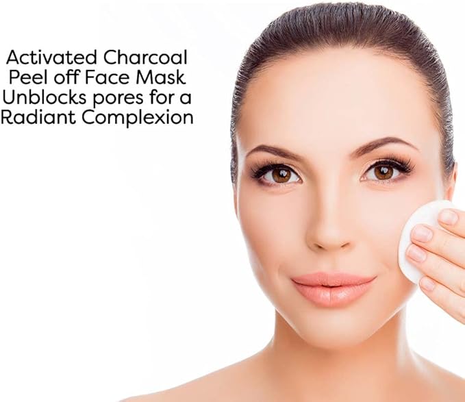 PORE Blackhead peel off face mask with Activated Bamboo Charcoal to Remove Blackheads Impurities for Men and Women Purifying deep cleansing and suitable for all skin types 80ml Tube - Image 4