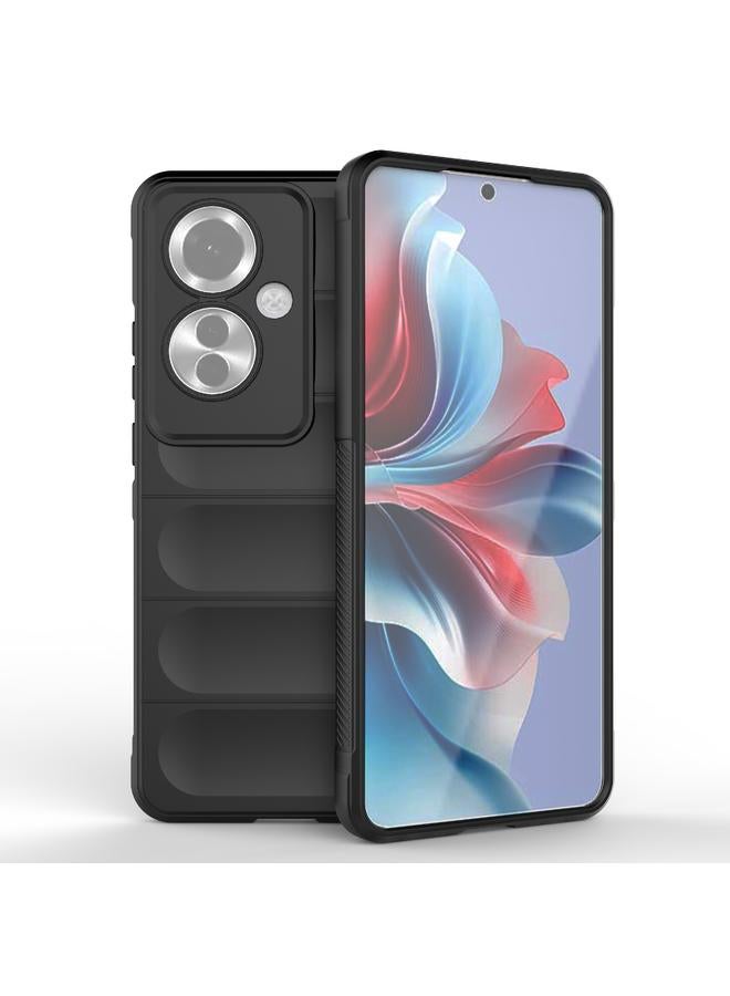 S-TOP Case For OPPO Reno11 F 5G Global Magic Shield TPU + Flannel Phone Case - Image 1