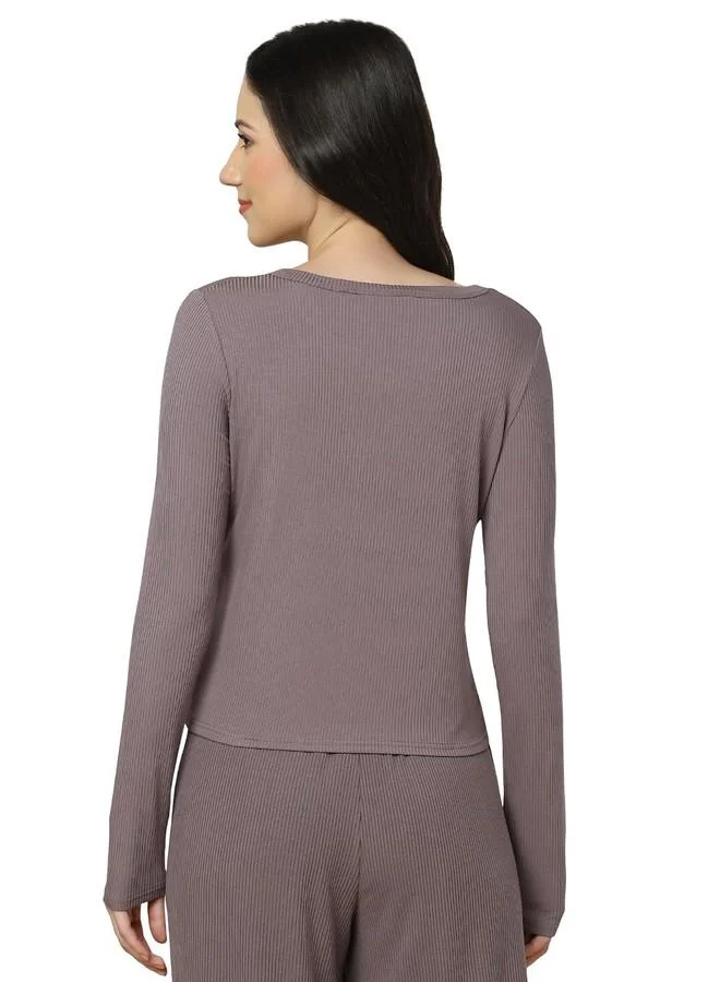ترايامف Triumph Natural Spotlight Ribbed Texture Full Sleeves Cardigan Grey