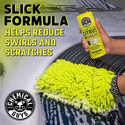 Chemical Guys CWS_301 Citrus Wash & Gloss Foaming Car Wash Soap (Works with Foam Cannons/ Guns or Bucket Washes) Safe for Cars, Trucks, Motorcycles, RVs & More, 128 fl oz (1 Gallon) Citrus Scent - Image 3