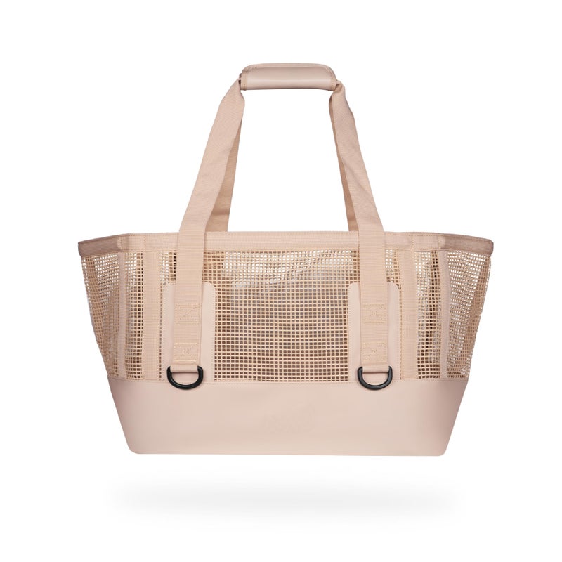 MISSION Boat Gear CASSI Boat Bag, Waterproof Bottom Mesh Beach Bag, Heavy-Duty Outdoor Tote for Boat, Beach, Grocery, Travel & Pool, Premium Marine Gear Carryall (50 Liter, Sandstone) - Image 1