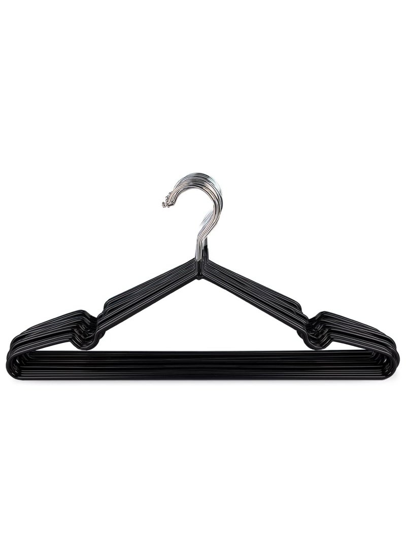 AXENTURE - 50-Pack Non-Slip Metal Hangers 40 CM, Slim (50 Pack, Black) - Image 1