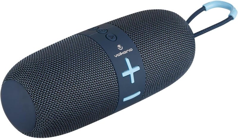 Volkano Pulse High-Performance Bluetooth Speaker with IPX5 Water Resistance - Blue - Image 3