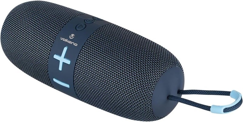 Volkano Pulse High-Performance Bluetooth Speaker with IPX5 Water Resistance - Blue - Image 4