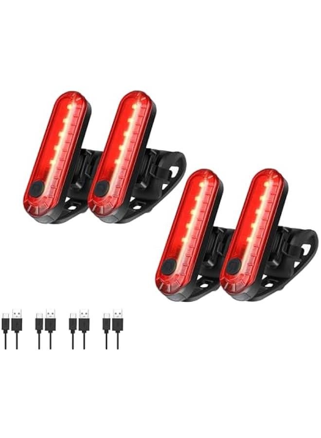 Arabest Bike Tail Light, Bicycle Rear Lights USB-C Rechargeable LED Cycling Safety Flashlight with 4 Light Mode for Road Mountain Night Riding & Adults Men Women - Image 1